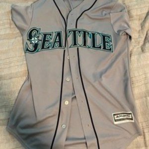 Majestic Cool Base Seattle Mariners Felix Hernandez Jersey Size Small